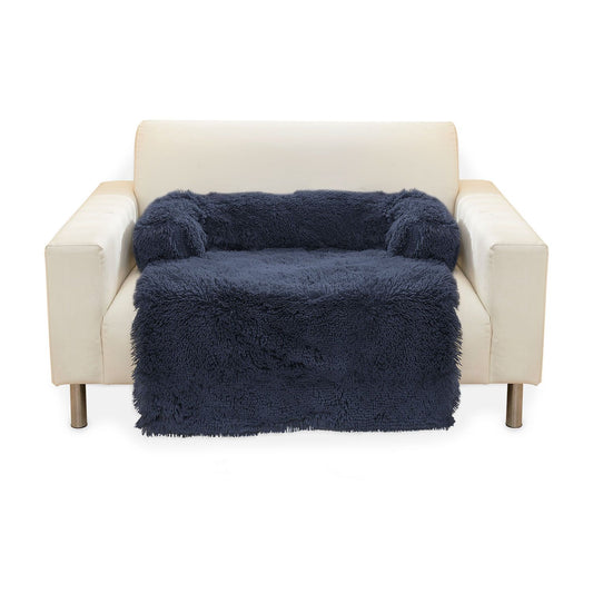 Floofi Pet Sofa Cover Soft with Bolster L Size (Dark Blue) FI-PSC-122-SMT