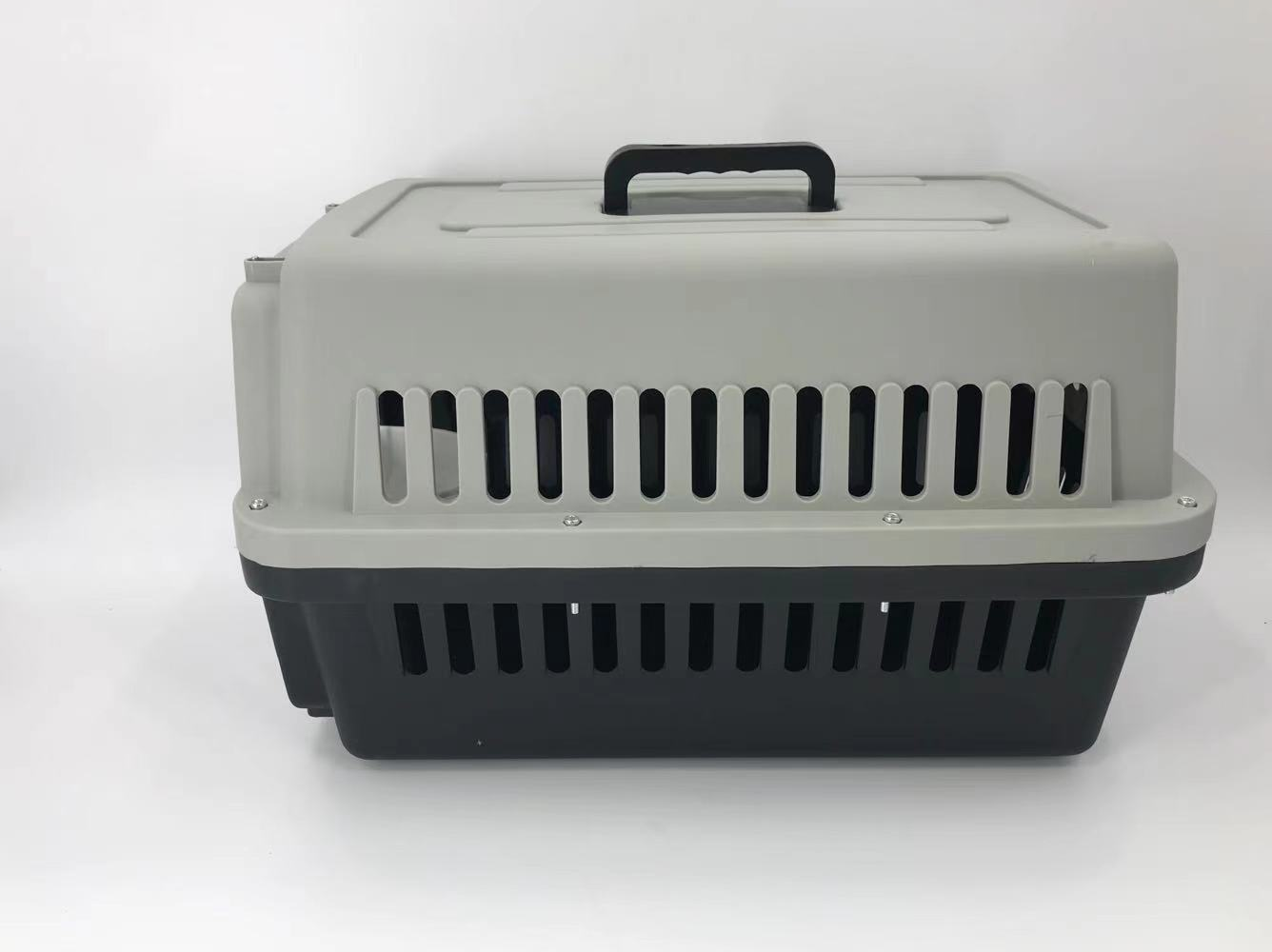YES4PETS Medium Dog Cat Crate Pet Carrier Airline Cage With Bowl & Tray-Black