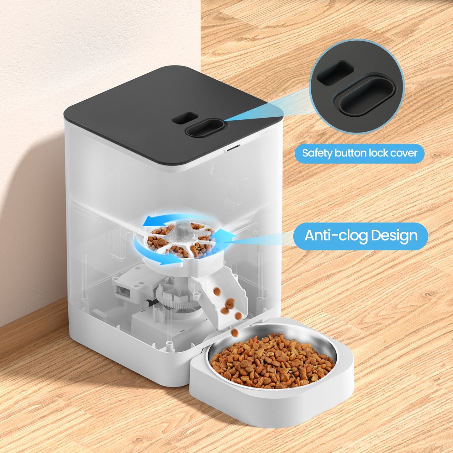 YES4PETS 6L Automatic Digital Pet Dog Cat Feeder Food Bowl Dispenser