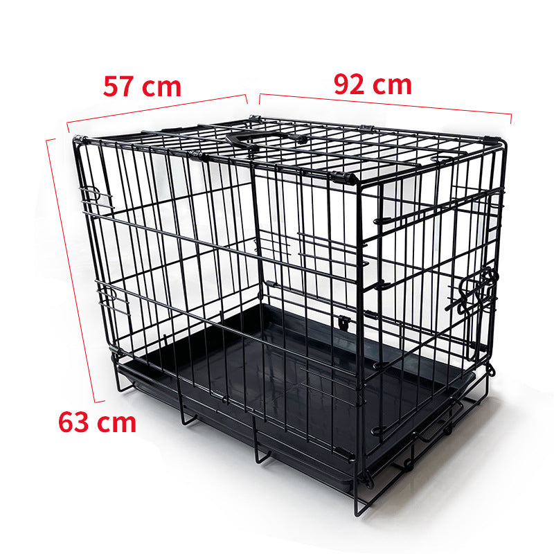 36 Pet Dog Cage Kennel Metal Crate Enlarged Thickened Reinforced Pet Dog House"