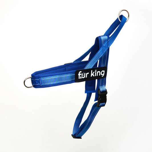 Fur King Signature Quick Fit Harness Medium Blue