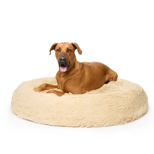 Fur King Nap Time" Calming Dog Bed - XL -Brindle"