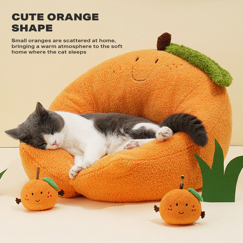 Cat Bed Cat Calming Beds Cat Sleeping Bed Detachable Washable Fluffy Cat Beds