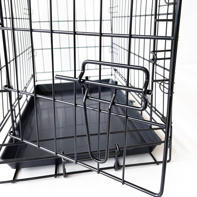 42 Pet Dog Cage Kennel Metal Crate Enlarged Thickened Reinforced Pet Dog House"