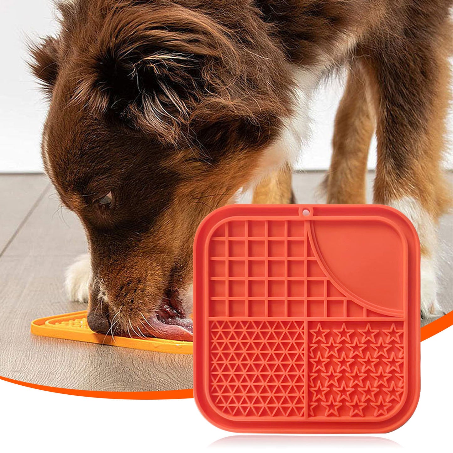 Pawfriends Dog Cat Pet Licking Pad Anti-Anxiety Toy Slow-Feeding Licking Pad