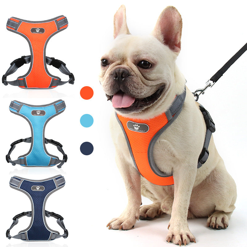 Love It No Pull Pet Harness Vest - Orange Medium