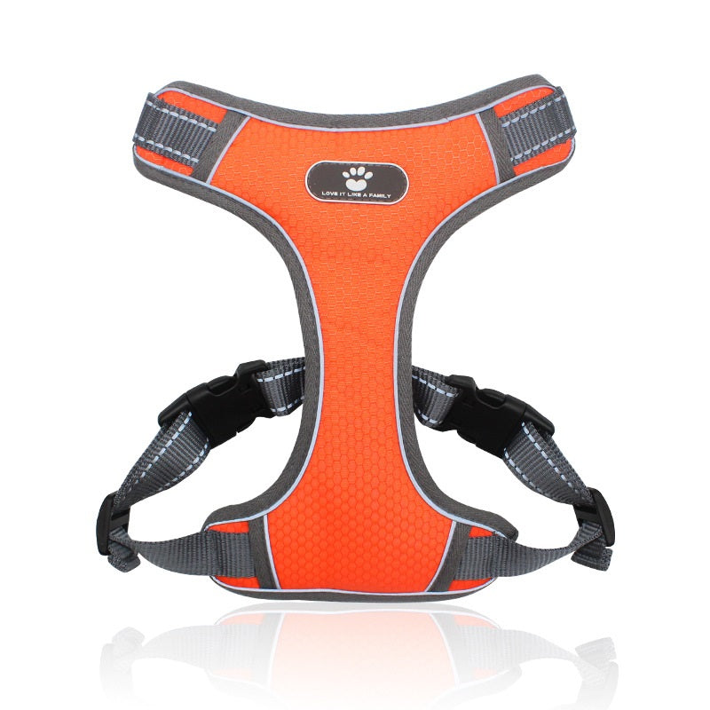 Love It No Pull Pet Harness Vest - Orange Small